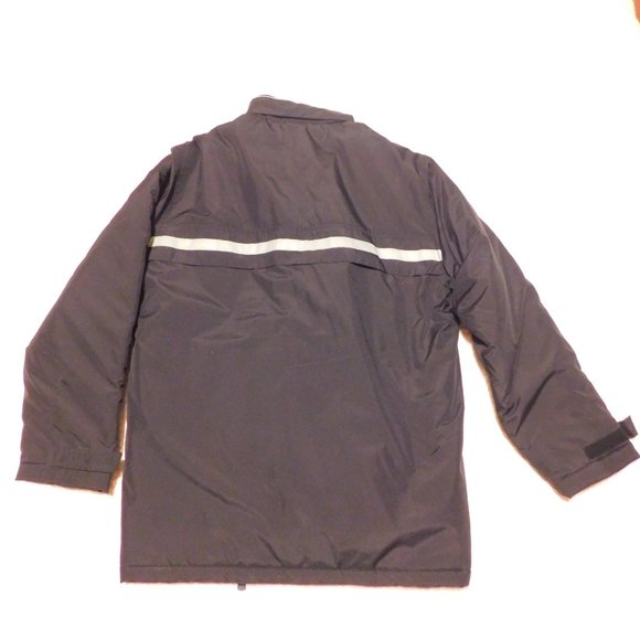 OLD NAVY Rain Parka Insulated Super Warm yet Lightweight Reflective Stripe Sz L - Picture 7 of 10
